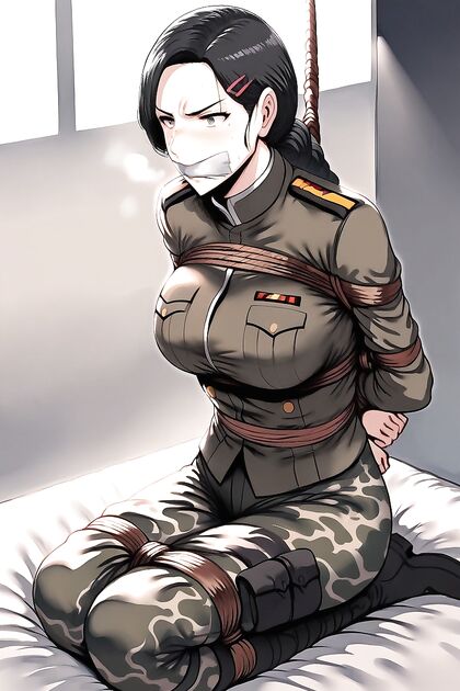 Woman in Camo Gear Gets ly Humiliated in Adult Hentai Picture