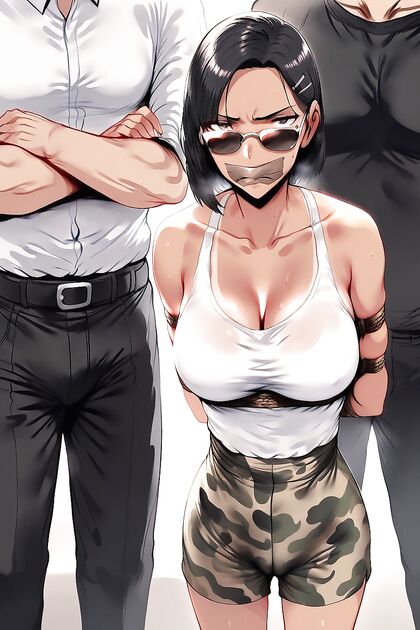Close-Up View of a Dark-Haired Beauty in Seductive Hentai Images