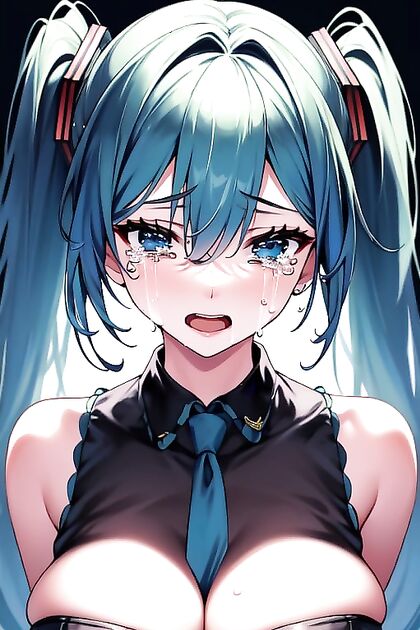 Hatsune Miku's Large Breasts Take Center Stage in 18+ Hentai AI Picture