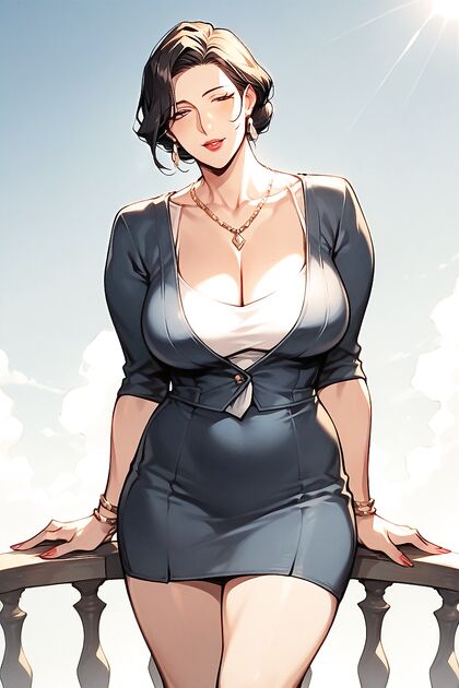 Rear View Seduction – Anime Chick with Massive Tits in Hentai Picture