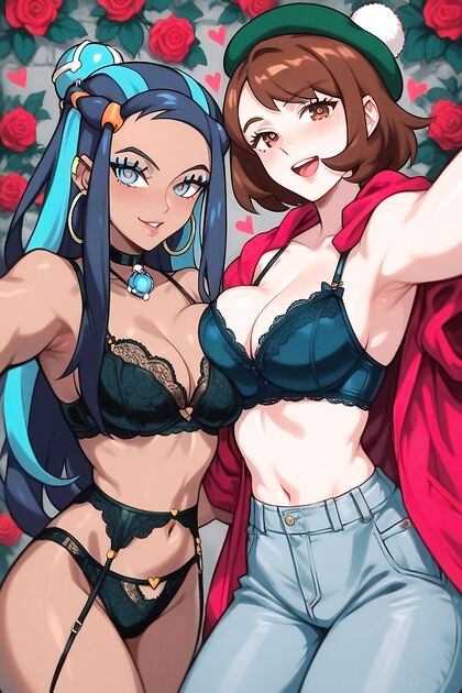 Massive Breasts and Love Hearts in Steamy Hentai Selfies