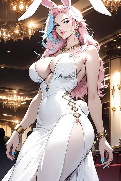 Thick-Thighed Grin in a Seductive Waist Shot Hentai Image
