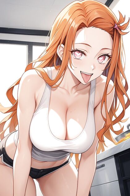 Sleeveless T-Shirt Clad Beauty with Big Boobs and Round Ass Opens Wide for Hentai Fun