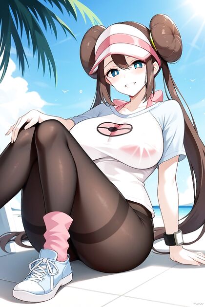 Sheer Black Nylons Highlight Her Strong Legs and Perfect Face inSTEAMY Hentai Picture