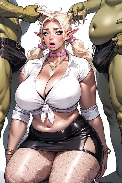 Faceless Orc Pounds Mage in Wild Doggystyle Anal Hentai Picture