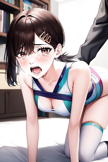 Cheerleader Bound in Shibari for  Doggystyle Hentai Pleasure
