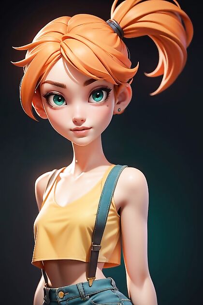 Misty from Pokémon Seduces in Sultry Pantyhose Hentai Images