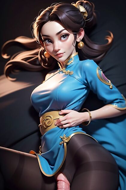 Chun Li from Street Fighter Enjoying Missionary Position in See-Through Clothing Hentai