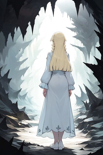 Exploring the Moshy Cave Corridor –  Hentai Picture at the Entrance