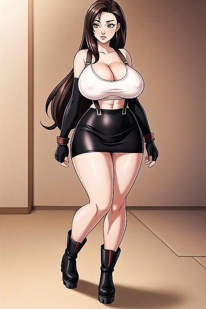 Thicc Chunky Thighs and Skin-Tight Platform Boots in Seductive Hentai Picture