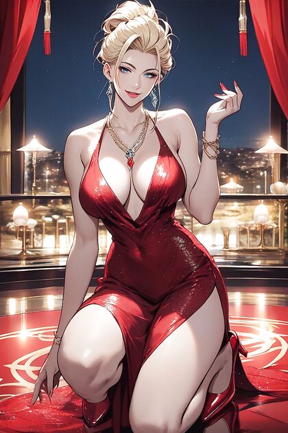 Happy Night in a Silky Dress for Steamy Hentai Pleasure