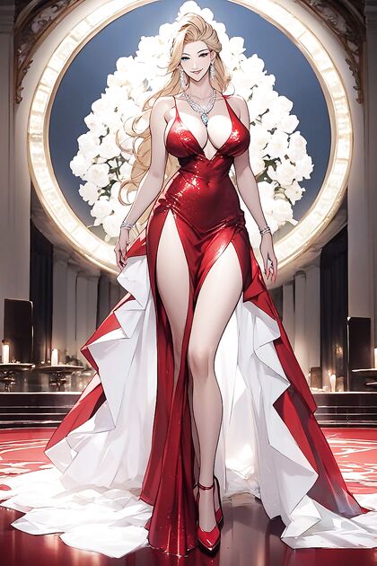 Blonde Haired Beauty in Red High Heels Takes on Exciting Hentai Adventures