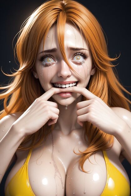 Realistic Finger Play Makes Her Tears of Joy in Detailed Front View Hentai