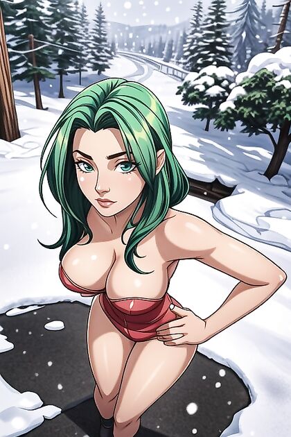 Snowy Morning Delights – Volumetric Images in Hentai AI