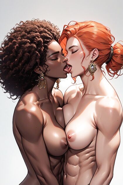 Thigh-Slapping Picture with Juicy Pussy and Perky Breasts in hentai AIPorn