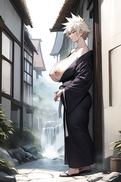 Mitsuki Bakugo in Full-Body Kimono for steamy Hentai Adventures