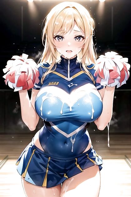 Cheerleader Shows Off Perfect Hands in Aesthetic Hentai Images