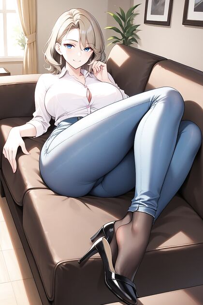 Blonde Beauty with Perfect Feet Enjoying Dirty Hentai Pleasures
