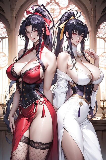 Big Breasted Solo Performance in Busty Hentai Picture