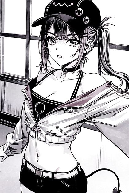 Tokoyami Towa's Busty Selfie in Seductive Hentai Picture