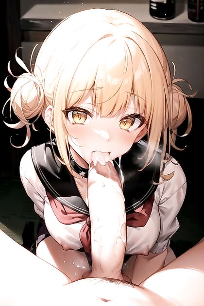 Toga Himiko from My Hero Academia Gets Creamy Thigh Picture in Hentai AIPorn