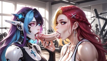 Docking Picture with Long-Length and Cock Piercings in Wild Hentai Images