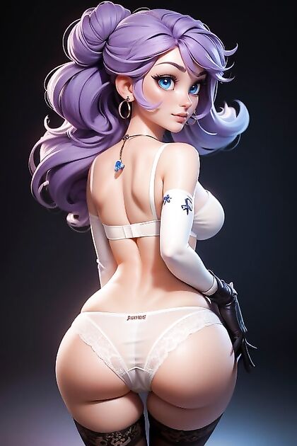 Dark-Skinned Beauty Enjoying  Bangs in Closed-Mouth hentai Picture
