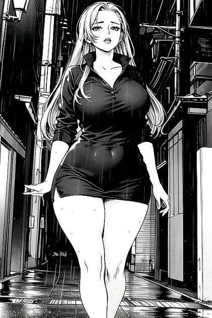 Standing Long-Length Hentai Picture on the Street