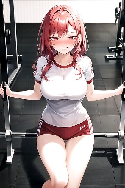 Dimly Lit Gym Ai Hentai Image Turns Steamy in Raining hentai Picture