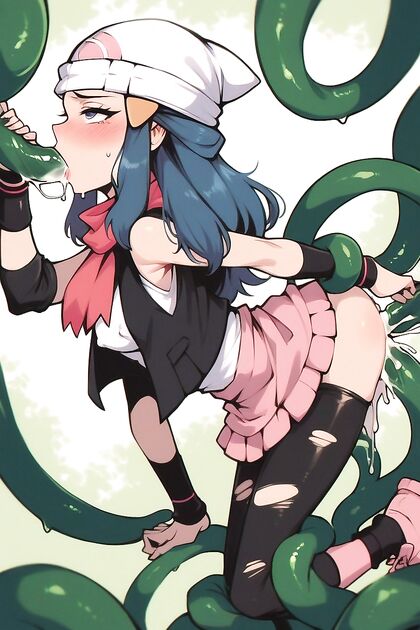 Spit Roast Orgasm in Side View Hentai Picture