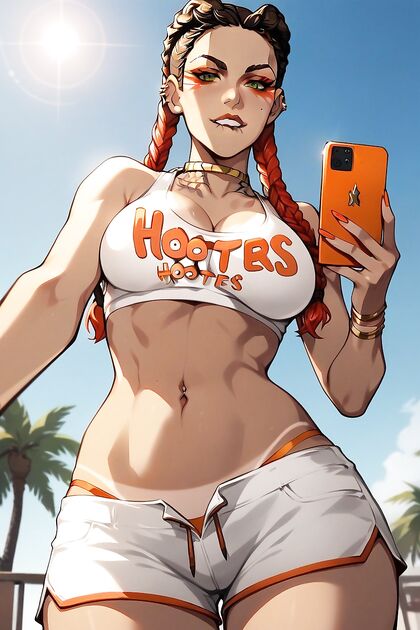 Skinny Girl 18+ with Medium Breasts in Sport Bra for Steamy Hentai Fun