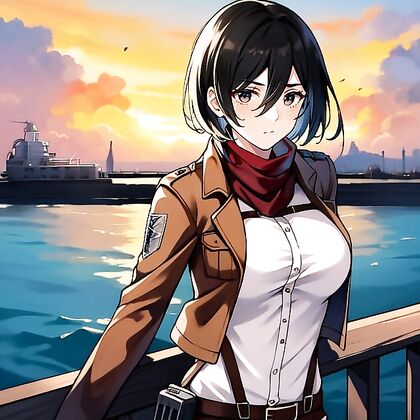 Tired Beauty in Scarf Takes a Walk on the Boardwalk for Steamy Hentai Fun