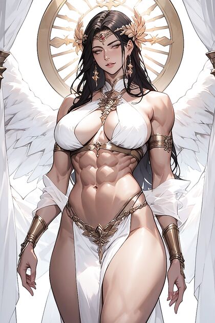 Angel's Rounded Breasts Take Center Stage in This Large Hentai Adventure