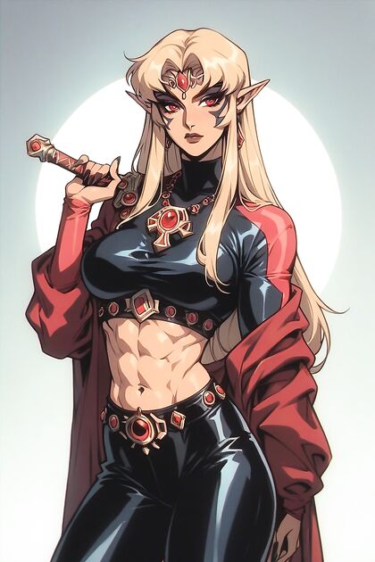 Sheik from The Legend of Zelda Gets Wild in Fit, Red-Eyed Hentai Picture