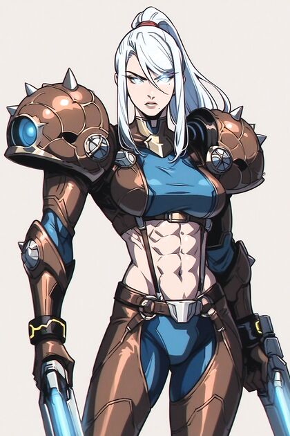 Samus from Metroid in Shining Armor with Glowing Eyes for  Hentai Pleasure