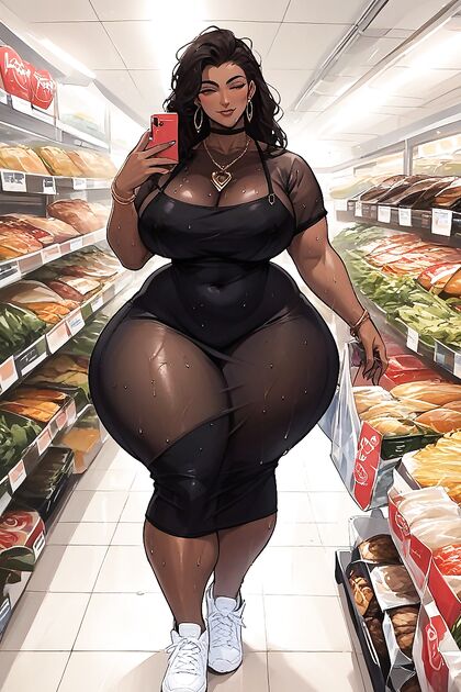 African Beauty Wearing White Sneakers in Seductive Hentai Images