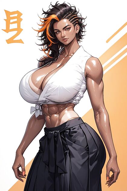 18-Year-Old With a Massive Ass Wears Hakama forSTEAMY Hentai Picture