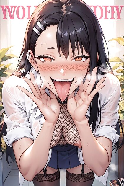 Hayase Nagatoro from Don't Toy With Me, Seduced by Five Fingers in Steamy Hentai Picture