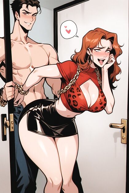 Horny hentai character bending over for  aroused Picture