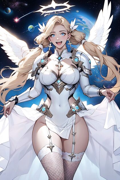 Blue-Eyed Beauty with Pierced Nipples Explores Erotic Fantasies Amidst Distant Planets