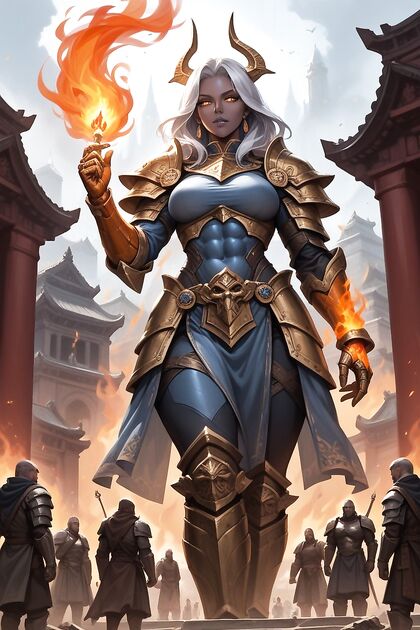 Armored Glove Picture in Front of Ancient Temple hentai Adventures