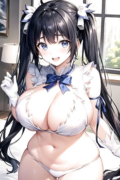 Massive Breasts and Huge Ass in  Bedroom Hentai Picture