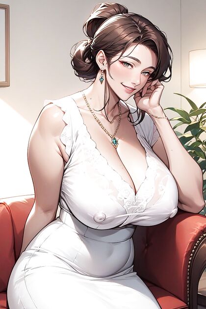 Curvy MILF Takes Center Stage in  Close-Up Hentai Picture
