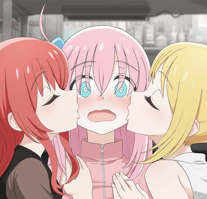 Hentaified Kissin’ Kinfolk – Kit & Ni Jill Off on Boobie Chick