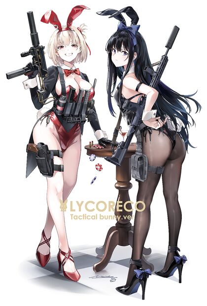 Hardcore Harem Hijinks - Busty Bunny Babes Blazing Glock-toting Gangbangs!