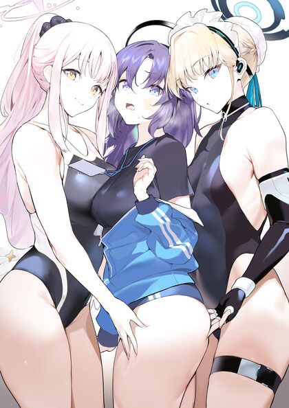 Horny as Fuck Yuuko Squeezing Between Two Hot Chicks - XXX HENTAI PIC!