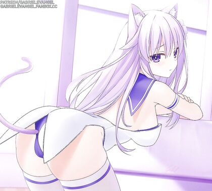 Nep-gasmic feline fetish - Hentaikittty gets pounded hardcore XXX style