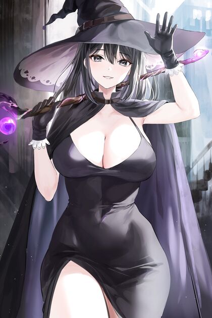 Horny Wiccan Babe Gets Pounded by Her Broomstick - HENTAI XXX Pic