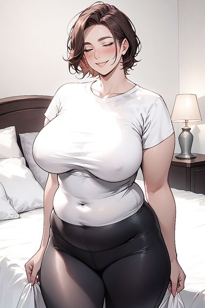 Horny Hentai Chick Shows Off Her Rounded Ass and Thick Thighs