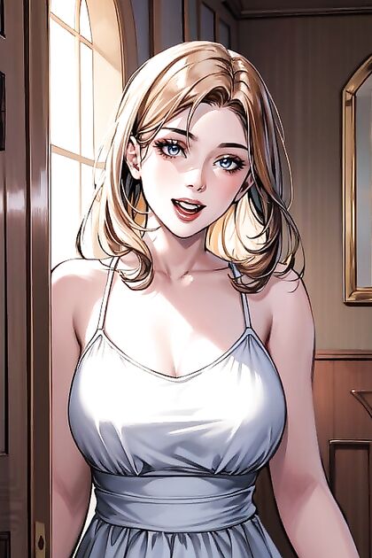 Sexy 20s Girl 18+ in Silk Dress Takes on Wild Comic Hentai Adventures